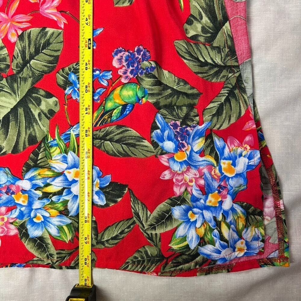 Lascana Womens Sz 10 Floral V-neck floral Maxi dress slit Resort Vacation - Picture 11 of 13